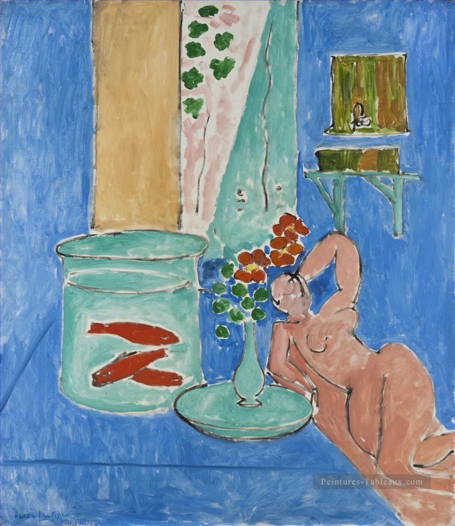 Goldfish et une sculpture abstraite fauvisme Henri Matisse Peintures à l'huile